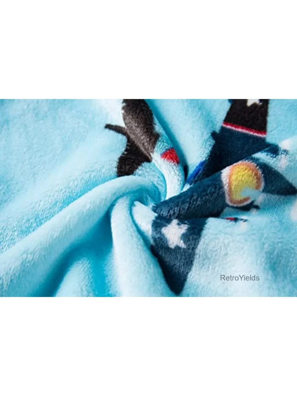 Kids Hooded Bathrobe Flannel Dressing Gown with Pockets Unisex Toddler Robe